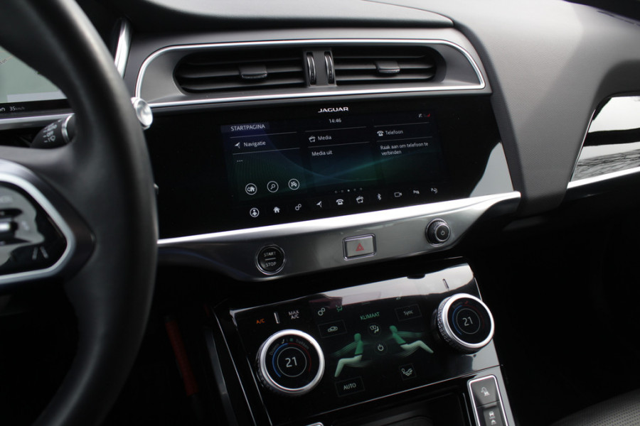 Jaguar I-PACE EV400 HSE 90 kWh / SOH 94,3% / Trekhaak / Panoramadak / 360Camera / Head-up / Luchtvering / Meridian / Keyless / 20'' / Leder / Navigatie / Stoelverwarming