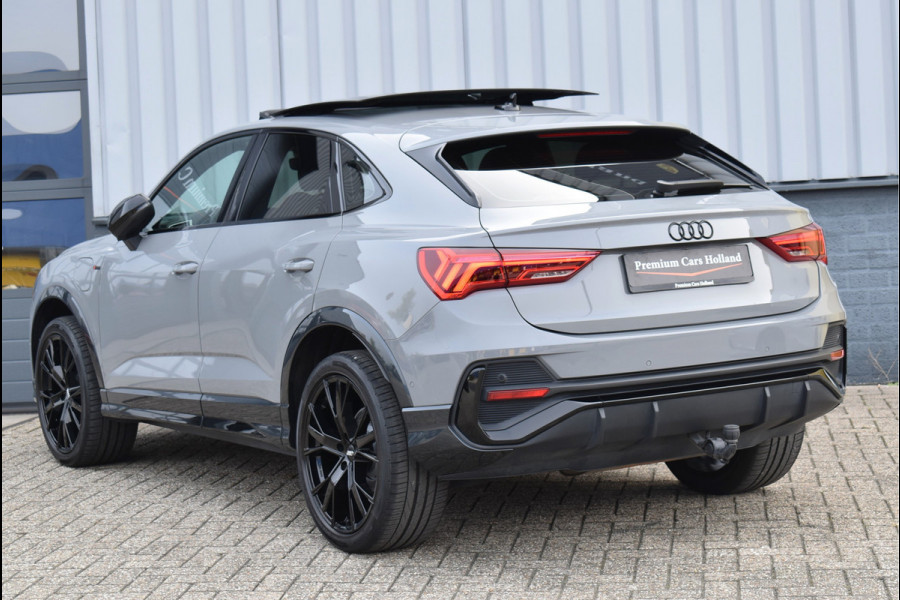 Audi Q3 Sportback 45 TFSI e S-Line Nardo Grey Pano Navi Trekhaak Matrix Sfeer Leder 20 Inch