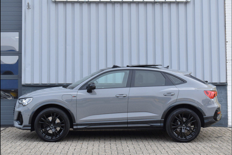 Audi Q3 Sportback 45 TFSI e S-Line Nardo Grey Pano Navi Trekhaak Matrix Sfeer Leder 20 Inch