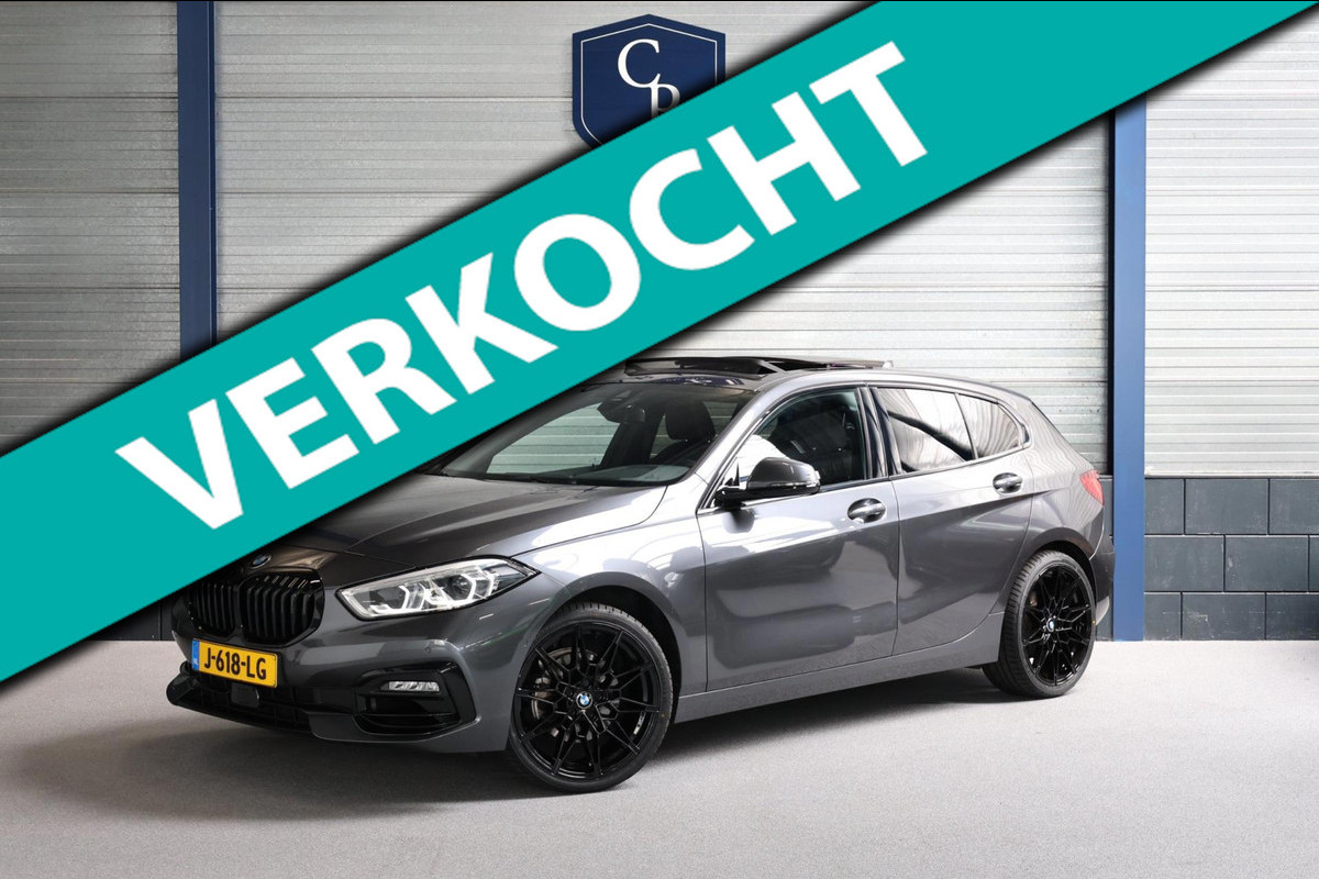 BMW 1-serie 118i M-SPORT LED+XENON/VIRTUAL/SFEER/PANORAMADAK/LEER+S.VERWARMING/LMV/CAM/LINE/ACC/ECC/12 MDN GARANTIE!