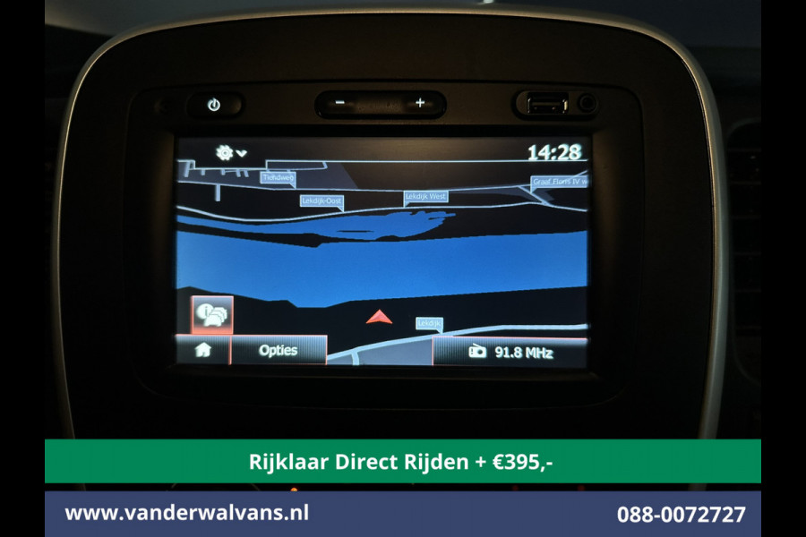 Renault Trafic 1.6 dCi L1H1 Euro6 *Rijklaar Direct Rijden* Airco | Imperiaal | Trekhaak | Navigatie | Cruisecontrol Parkeersensoren, Bijrijdersbank