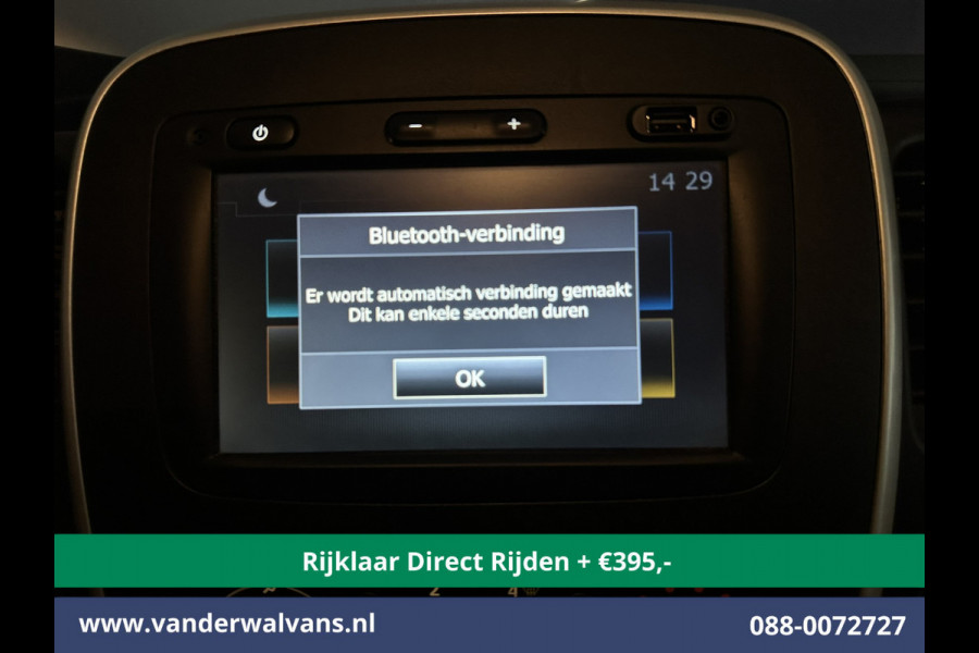 Renault Trafic 1.6 dCi L1H1 Euro6 *Rijklaar Direct Rijden* Airco | Imperiaal | Trekhaak | Navigatie | Cruisecontrol Parkeersensoren, Bijrijdersbank