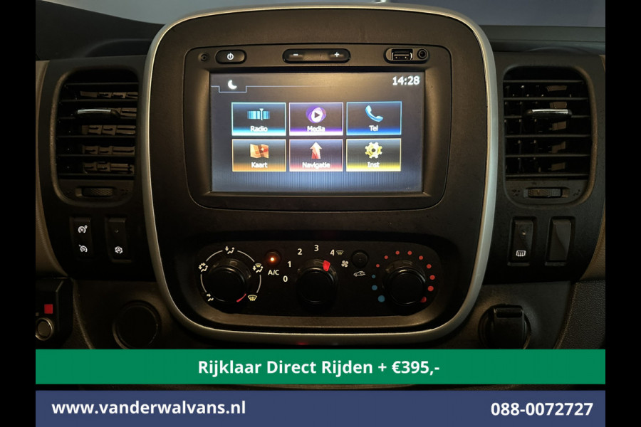 Renault Trafic 1.6 dCi L1H1 Euro6 *Rijklaar Direct Rijden* Airco | Imperiaal | Trekhaak | Navigatie | Cruisecontrol Parkeersensoren, Bijrijdersbank