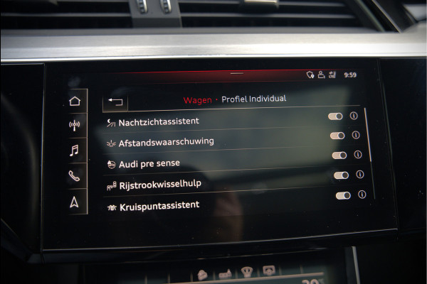 Audi e-tron 55 quattro Business edition 95 kWh S-Line | Panoramadak | Bang & Olufsen | Stoelkoeling | Stoelverwarming | Massage | Head-Up Display | 360 Camera | Matrix LED | Luchtvering | Nachtzicht | Memory Seats | Elektrisch Verstelbare Stoele