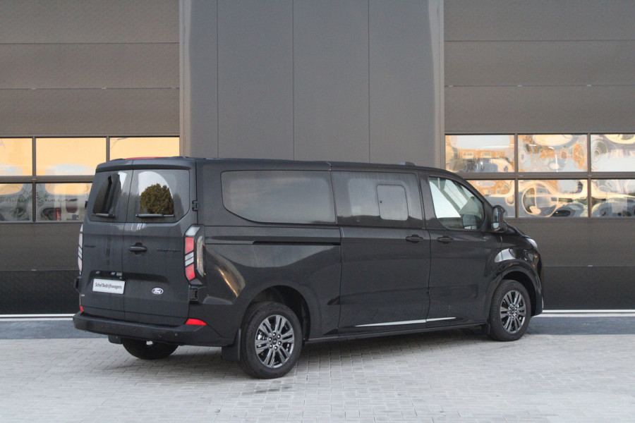 Ford Transit Custom 320 2.5 PHEV L2H1 Limited 232pk 8 Zits - 2x Schuif - Adaptive Cruise - Klimaat achterin - Keyless - Stoel/Stuurverwarming - Excl