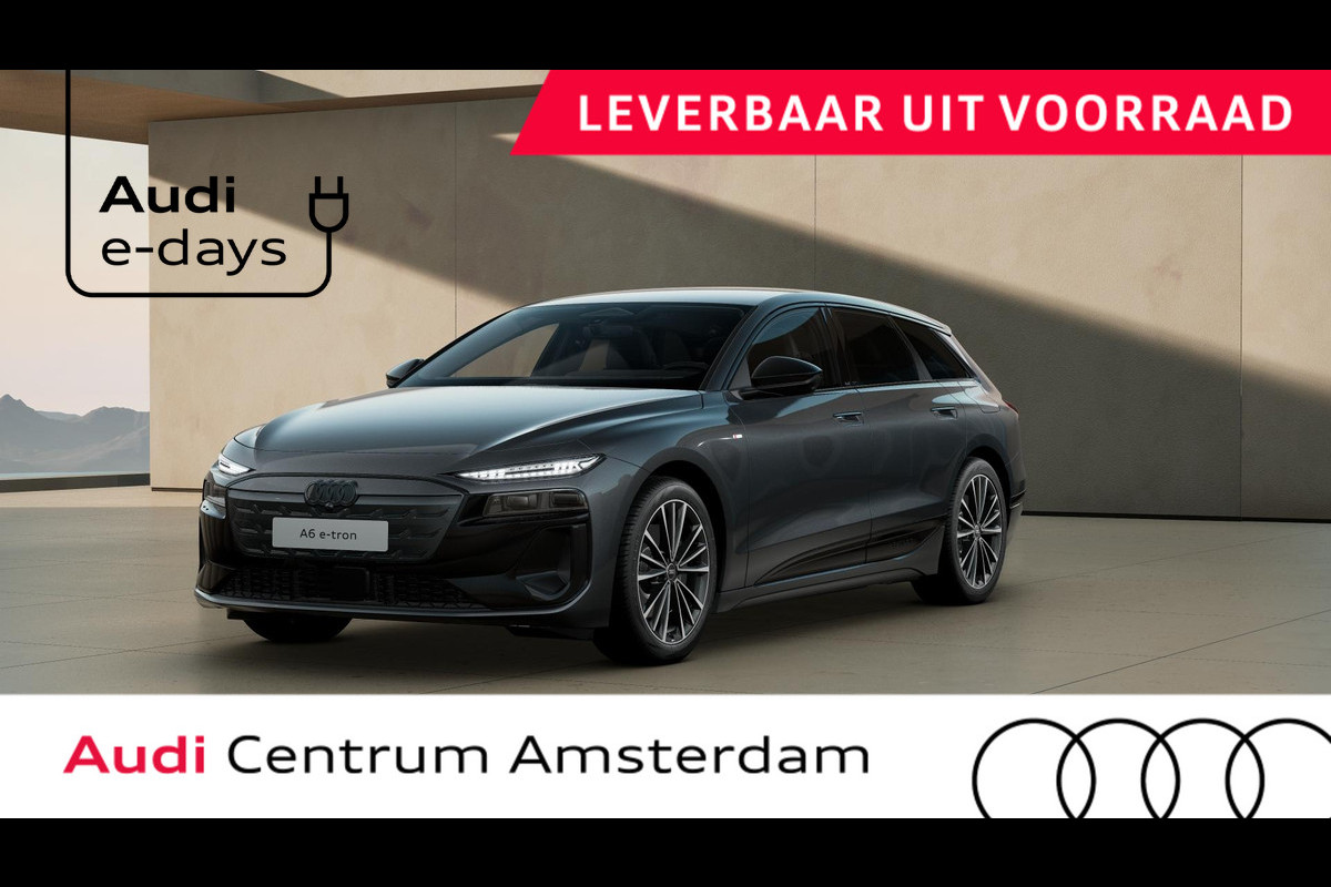 Audi A6 Avant e-tron Advanced edition 100kWh 270 kW / 367 PK Tech Plus pakket, privacy glass, winterpakket, leder interieur Audi A6 Avant e-tron Advanced edition 100kWh 270 kW / 367 PK Tech Plus pakket, privacy glass, winterpakket, leder interieur