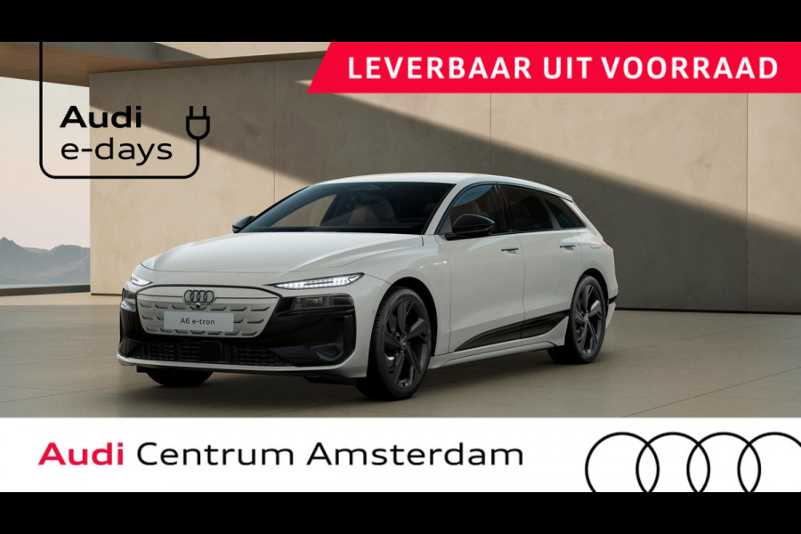 Audi A6 Avant e-tron S edition 83 kWh privacy glass, rood gespoten remzadels, LM velgen 21"