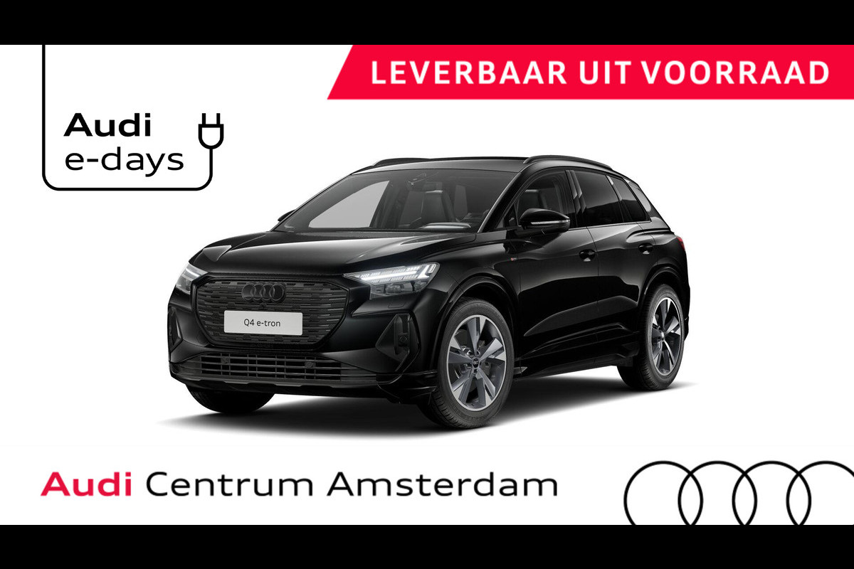 Audi Q4 e-tron 40 S edition 63 kWh 204pk | Achteruitrijcamera | Comfortpakket | Assistentiepakket plus | Optiekpakket zwart plus | Privacy glas | Adaptive cruise control |