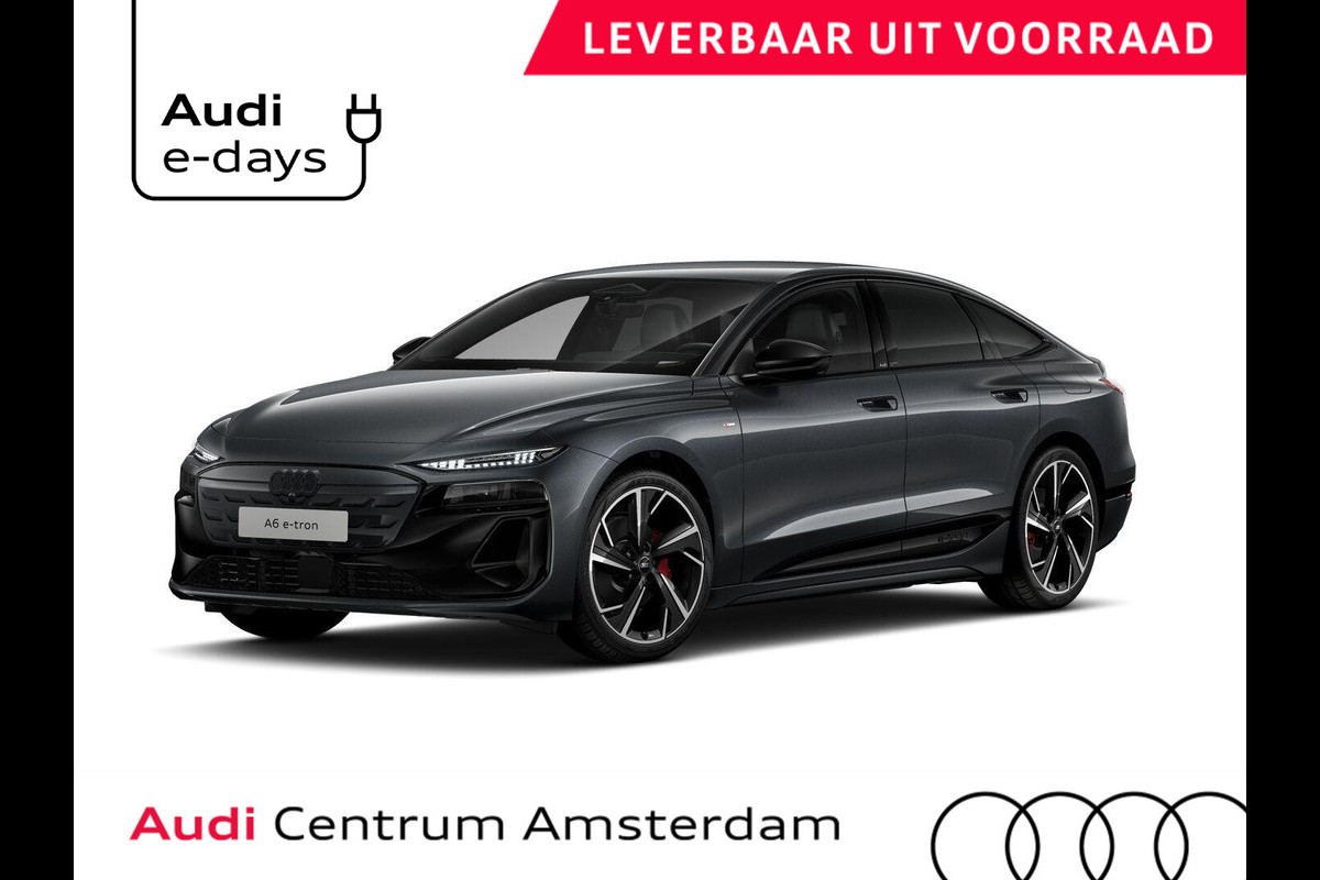 Audi A6 Sportback e-tron S edition 83 kWh | Remzadels rood | Winterpakket | Leder interieur | Privacy glass |