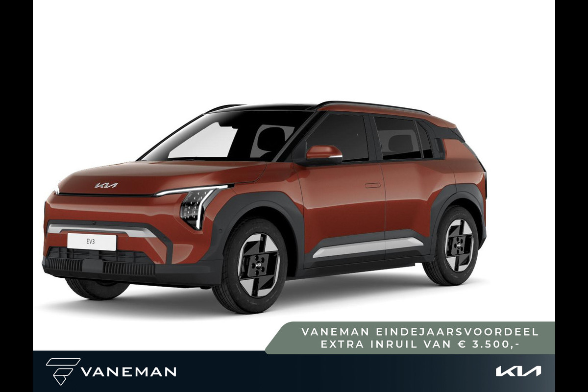 Kia EV3 Plus Advanced 81.4 kWh | Elektrisch glazen schuif-/kanteldak | Cruise control adaptief met Stop&Go en stuurhulp Kia EV3 Plus Advanced 81.4 kWh | Elektrisch glazen schuif-/kanteldak | Cruise control adaptief met Stop&Go en stuurhulp