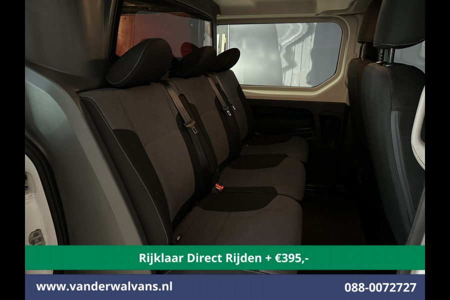 Opel Vivaro 1.6 CDTI 126pk L2H1 Dubbele Cabine Euro6 *Rijklaar Direct Rijden* Airco | 5-Zits | Camera | Navigatie | Trekhaak Cruisecontrol, Parkeersensoren