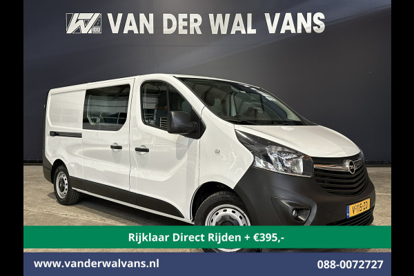 Opel Vivaro 1.6 CDTI 126pk L2H1 Dubbele Cabine Euro6 *Rijklaar Direct Rijden* Airco | 5-Zits | Camera | Navigatie | Trekhaak Cruisecontrol, Parkeersensoren