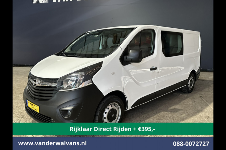 Opel Vivaro 1.6 CDTI 126pk L2H1 Dubbele Cabine Euro6 *Rijklaar Direct Rijden* Airco | 5-Zits | Camera | Navigatie | Trekhaak Cruisecontrol, Parkeersensoren