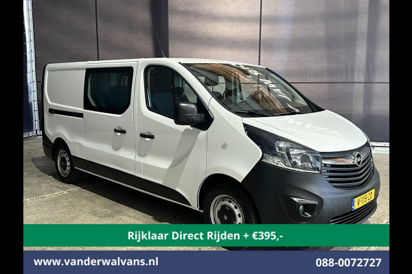 Opel Vivaro 1.6 CDTI 126pk L2H1 Dubbele Cabine Euro6 *Rijklaar Direct Rijden* Airco | 5-Zits | Camera | Navigatie | Trekhaak Cruisecontrol, Parkeersensoren
