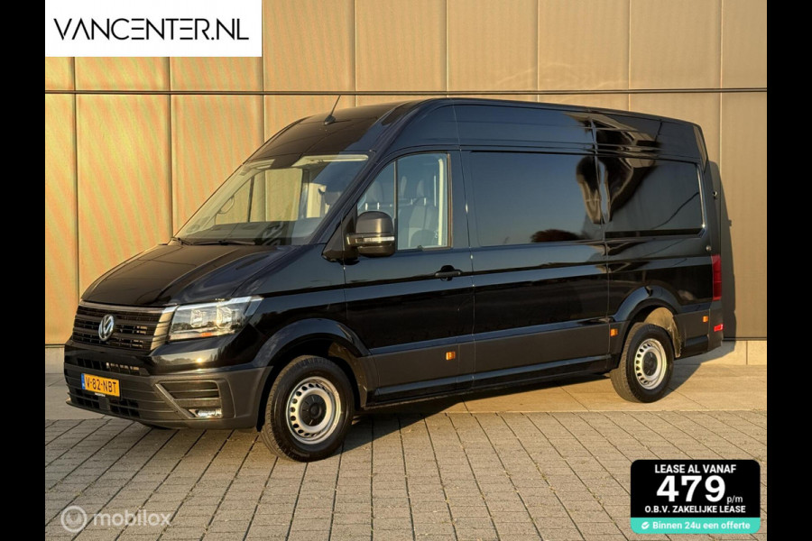 Volkswagen Crafter L3H3 140PK Automaat Carplay Zwart EURO 6