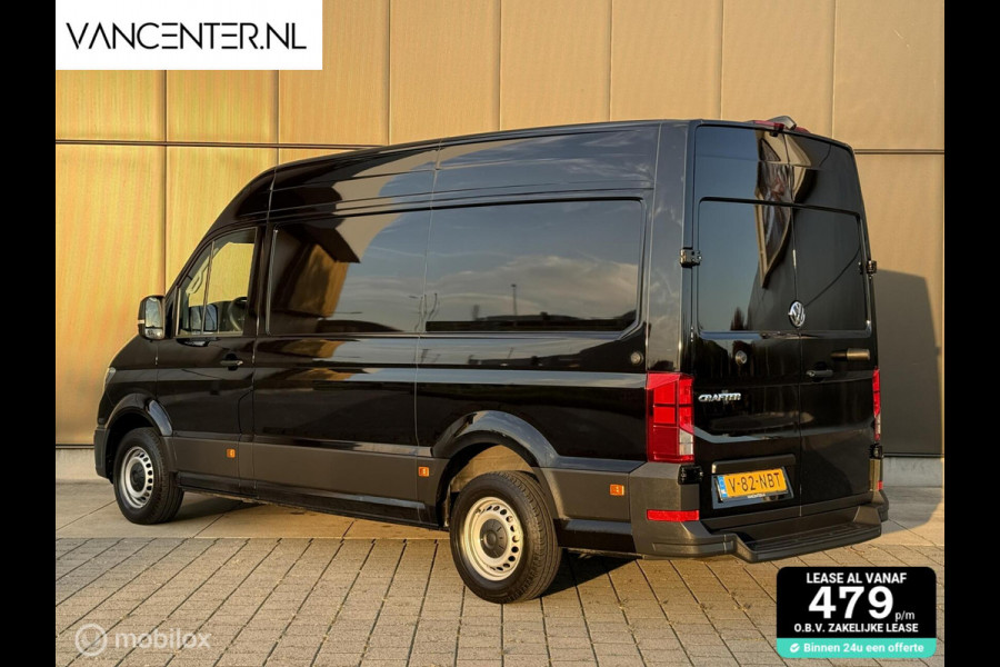 Volkswagen Crafter L3H3 140PK Automaat Carplay Zwart EURO 6