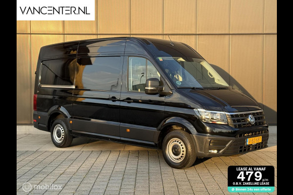 Volkswagen Crafter L3H3 140PK Automaat Carplay Zwart EURO 6