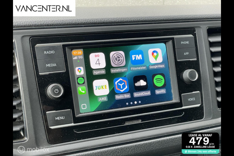 Volkswagen Crafter L3H3 140PK Automaat Carplay Zwart EURO 6