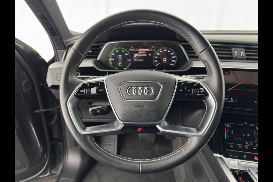 Audi e-tron Sportback 55 Quattro S-Line 95 kWh [ 3-Fase ] {SOH-92%} (INCL-BTW) *PANO | VIRTUAL-MIRRORS | AUDI-DESIGN-LEATHER | ADAPTIVE-CRUISE | TOP-VIEW |  BANG/OLUFSEN-SURROUND | MEMORY-PACK | KEYLESS | HEATED-SPORTSEATS | DIGI-COCKPIT | NAVI-FULLMAP | ...