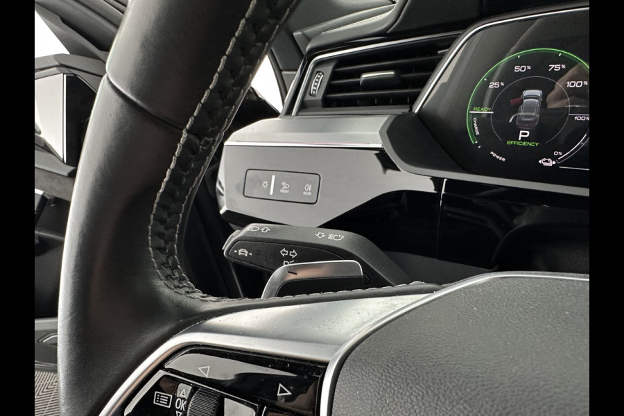 Audi e-tron Sportback 55 Quattro S-Line 95 kWh [ 3-Fase ] {SOH-92%} (INCL-BTW) *PANO | VIRTUAL-MIRRORS | AUDI-DESIGN-LEATHER | ADAPTIVE-CRUISE | TOP-VIEW |  BANG/OLUFSEN-SURROUND | MEMORY-PACK | KEYLESS | HEATED-SPORTSEATS | DIGI-COCKPIT | NAVI-FULLMAP | ...