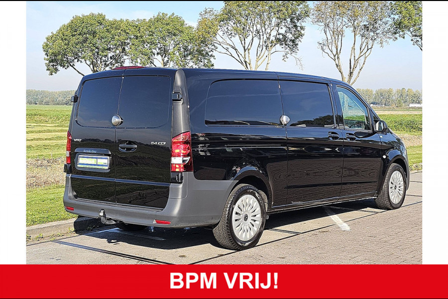 Mercedes-Benz Vito 114 CDI L3 Automaat Achterdeuren Airco 143Pk Euro6 Nieuw-Type Bpm-Vrij!