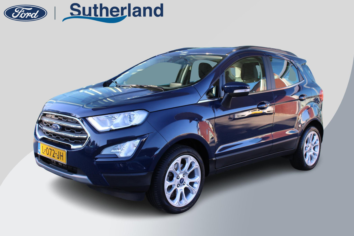 Ford EcoSport 1.0 EcoBoost 125 PK Titanium | Winter Pack | Camera | 17 INCH Lichtmetalen Velgen | Climate Control | Cruise Control Ford EcoSport 1.0 EcoBoost 125 PK Titanium | Winter Pack | Camera | 17 INCH Lichtmetalen Velgen | Climate Control | Cruise Control