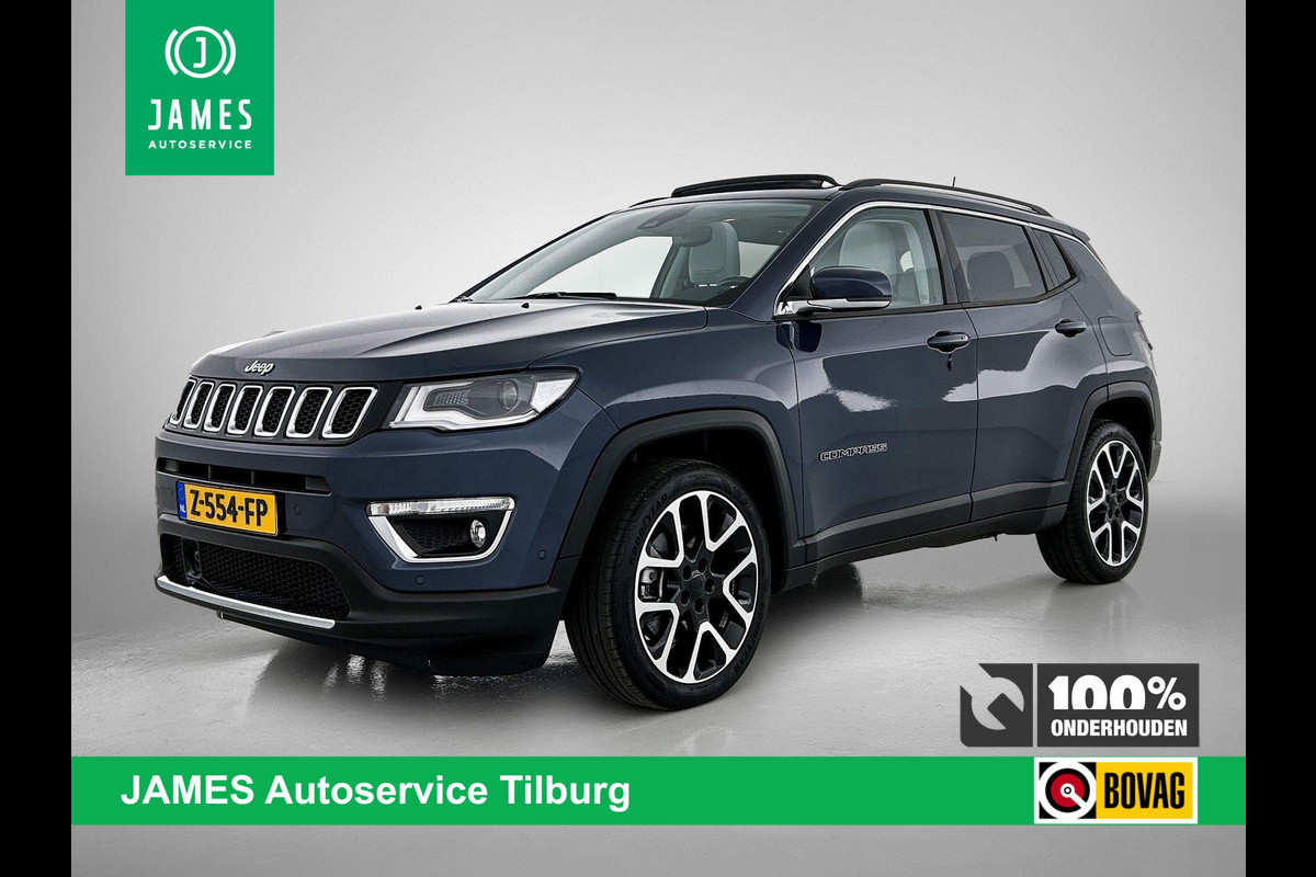 Jeep Compass 4xe 190 Plug-in Hybrid Electric Limited Business PANORAMADAK | LEER | TREKHAAK Jeep Compass 4xe 190 Plug-in Hybrid Electric Limited Business PANORAMADAK | LEER | TREKHAAK