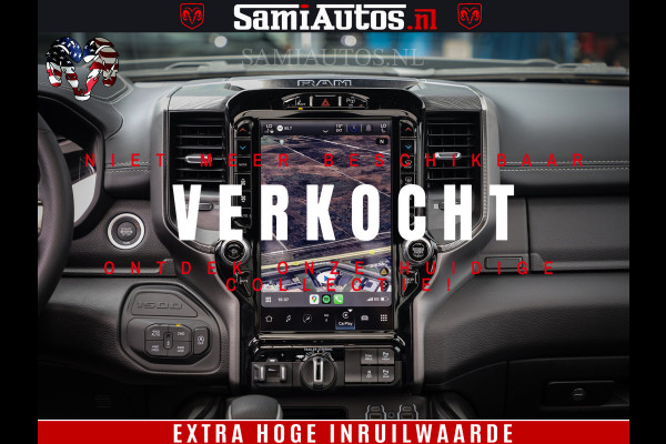 Dodge Ram 1500 GT EDITION | 5.7 V8 HEMI | VIRTUAL COCKPIT | HEAD-UP | ADAPTIVE CRUISE | 360 CAMERA | TRX PACK | Comfortabele Dubbele Cabine met Royale 5 Zitplaatsen | BPM vrij BPM vrij | Nu Leverbaar uit Voorraad | Voorraad Nr 2436