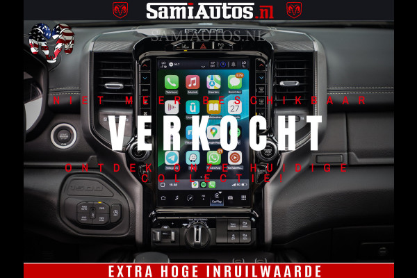 Dodge Ram 1500 GT EDITION | 5.7 V8 HEMI | VIRTUAL COCKPIT | HEAD-UP | ADAPTIVE CRUISE | 360 CAMERA | TRX PACK | Comfortabele Dubbele Cabine met Royale 5 Zitplaatsen | BPM vrij BPM vrij | Nu Leverbaar uit Voorraad | Voorraad Nr 2436