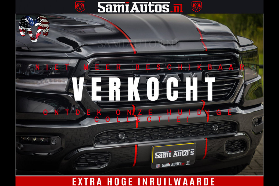 Dodge Ram 1500 GT EDITION | 5.7 V8 HEMI | VIRTUAL COCKPIT | HEAD-UP | ADAPTIVE CRUISE | 360 CAMERA | TRX PACK | Comfortabele Dubbele Cabine met Royale 5 Zitplaatsen | BPM vrij BPM vrij | Nu Leverbaar uit Voorraad | Voorraad Nr 2436