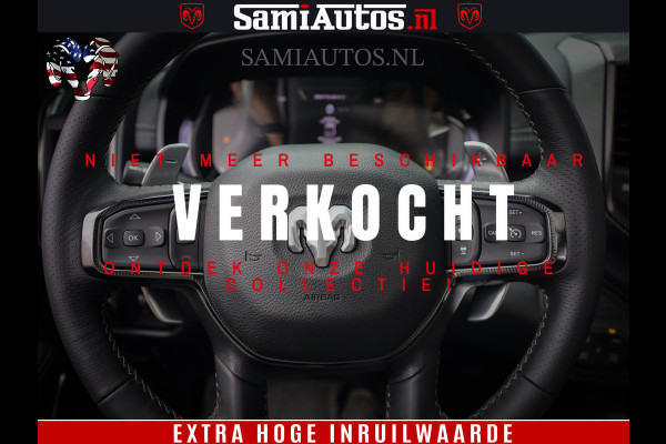Dodge Ram 1500 GT EDITION | 5.7 V8 HEMI | VIRTUAL COCKPIT | HEAD-UP | ADAPTIVE CRUISE | 360 CAMERA | TRX PACK | Comfortabele Dubbele Cabine met Royale 5 Zitplaatsen | BPM vrij BPM vrij | Nu Leverbaar uit Voorraad | Voorraad Nr 2436