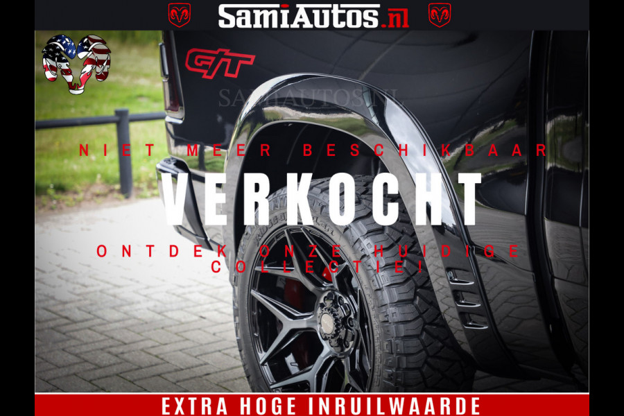 Dodge Ram 1500 GT EDITION | 5.7 V8 HEMI | VIRTUAL COCKPIT | HEAD-UP | ADAPTIVE CRUISE | 360 CAMERA | TRX PACK | Comfortabele Dubbele Cabine met Royale 5 Zitplaatsen | BPM vrij BPM vrij | Nu Leverbaar uit Voorraad | Voorraad Nr 2436
