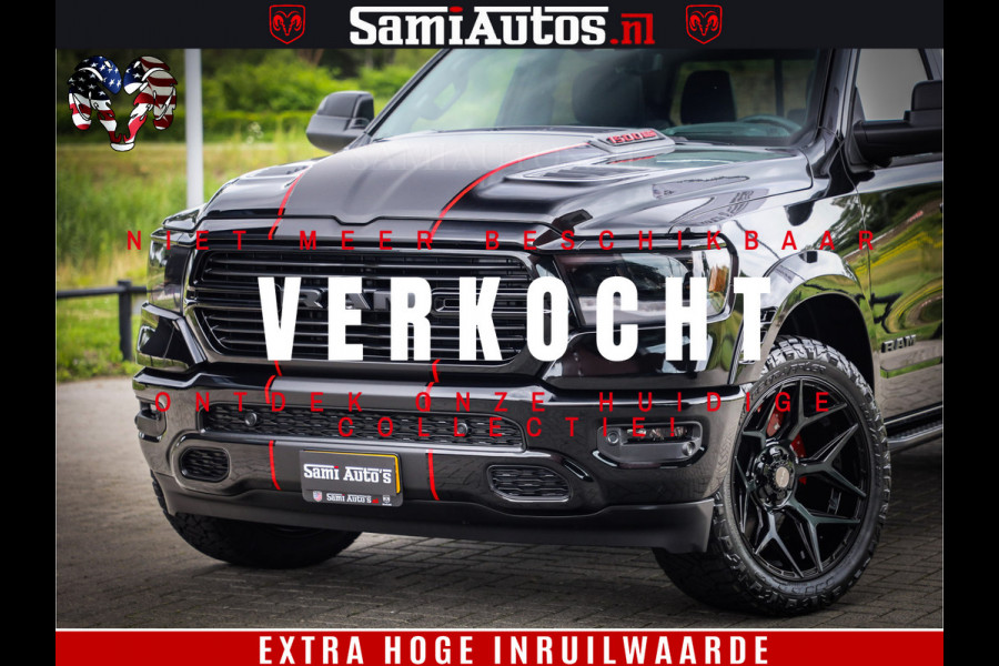 Dodge Ram 1500 GT EDITION | 5.7 V8 HEMI | VIRTUAL COCKPIT | HEAD-UP | ADAPTIVE CRUISE | 360 CAMERA | TRX PACK | Comfortabele Dubbele Cabine met Royale 5 Zitplaatsen | BPM vrij BPM vrij | Nu Leverbaar uit Voorraad | Voorraad Nr 2436