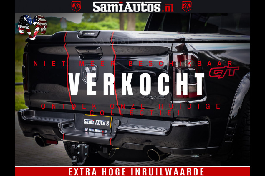 Dodge Ram 1500 GT EDITION | 5.7 V8 HEMI | VIRTUAL COCKPIT | HEAD-UP | ADAPTIVE CRUISE | 360 CAMERA | TRX PACK | Comfortabele Dubbele Cabine met Royale 5 Zitplaatsen | BPM vrij BPM vrij | Nu Leverbaar uit Voorraad | Voorraad Nr 2436