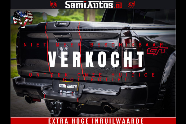 Dodge Ram 1500 GT EDITION | 5.7 V8 HEMI | VIRTUAL COCKPIT | HEAD-UP | ADAPTIVE CRUISE | 360 CAMERA | TRX PACK | Comfortabele Dubbele Cabine met Royale 5 Zitplaatsen | BPM vrij BPM vrij | Nu Leverbaar uit Voorraad | Voorraad Nr 2436