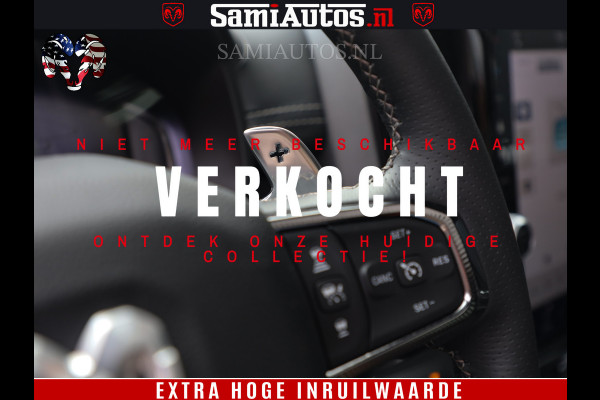 Dodge Ram 1500 GT EDITION | 5.7 V8 HEMI | VIRTUAL COCKPIT | HEAD-UP | ADAPTIVE CRUISE | 360 CAMERA | TRX PACK | Comfortabele Dubbele Cabine met Royale 5 Zitplaatsen | BPM vrij BPM vrij | Nu Leverbaar uit Voorraad | Voorraad Nr 2436