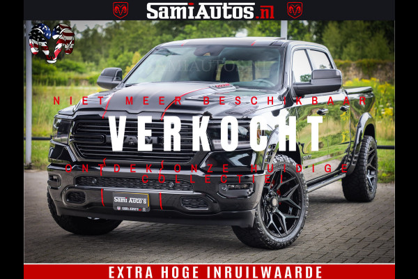 Dodge Ram 1500 GT EDITION | 5.7 V8 HEMI | VIRTUAL COCKPIT | HEAD-UP | ADAPTIVE CRUISE | 360 CAMERA | TRX PACK | Comfortabele Dubbele Cabine met Royale 5 Zitplaatsen | BPM vrij BPM vrij | Nu Leverbaar uit Voorraad | Voorraad Nr 2436