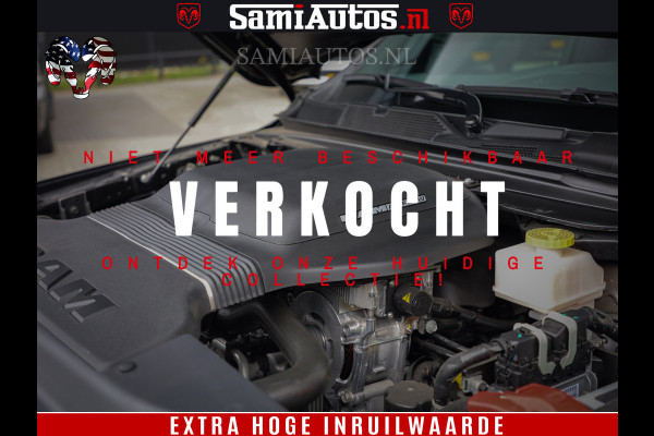 Dodge Ram 1500 GT EDITION | 5.7 V8 HEMI | VIRTUAL COCKPIT | HEAD-UP | ADAPTIVE CRUISE | 360 CAMERA | TRX PACK | Comfortabele Dubbele Cabine met Royale 5 Zitplaatsen | BPM vrij BPM vrij | Nu Leverbaar uit Voorraad | Voorraad Nr 2436