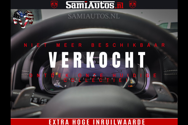 Dodge Ram 1500 GT EDITION | 5.7 V8 HEMI | VIRTUAL COCKPIT | HEAD-UP | ADAPTIVE CRUISE | 360 CAMERA | TRX PACK | Comfortabele Dubbele Cabine met Royale 5 Zitplaatsen | BPM vrij BPM vrij | Nu Leverbaar uit Voorraad | Voorraad Nr 2436