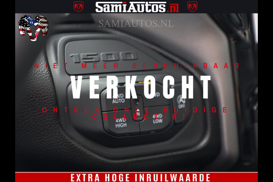 Dodge Ram 1500 GT EDITION | 5.7 V8 HEMI | VIRTUAL COCKPIT | HEAD-UP | ADAPTIVE CRUISE | 360 CAMERA | TRX PACK | Comfortabele Dubbele Cabine met Royale 5 Zitplaatsen | BPM vrij BPM vrij | Nu Leverbaar uit Voorraad | Voorraad Nr 2436