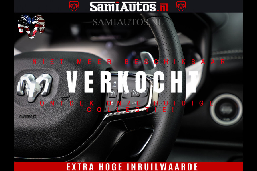 Dodge Ram 1500 GT EDITION | 5.7 V8 HEMI | VIRTUAL COCKPIT | HEAD-UP | ADAPTIVE CRUISE | 360 CAMERA | TRX PACK | Comfortabele Dubbele Cabine met Royale 5 Zitplaatsen | BPM vrij BPM vrij | Nu Leverbaar uit Voorraad | Voorraad Nr 2436