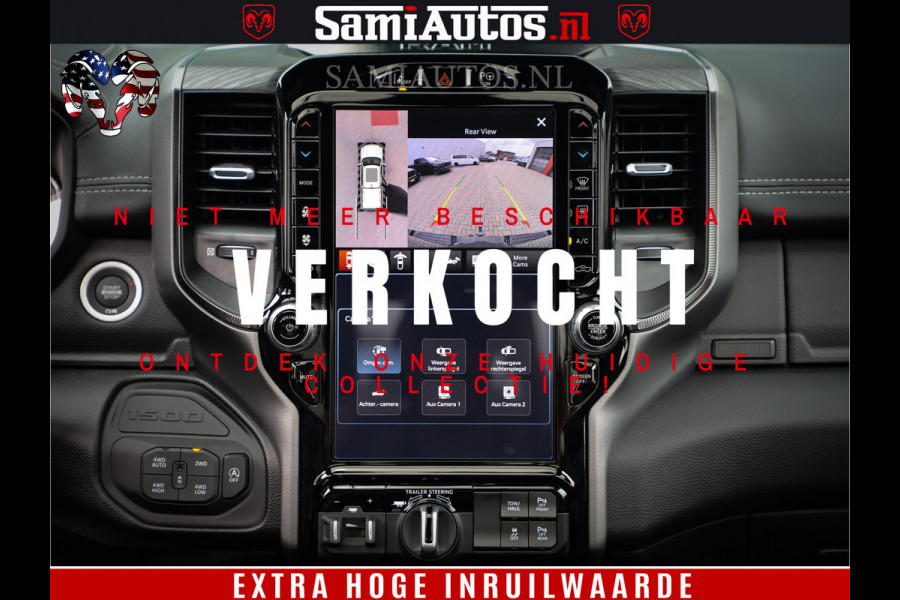 Dodge Ram 1500 GT EDITION | 5.7 V8 HEMI | VIRTUAL COCKPIT | HEAD-UP | ADAPTIVE CRUISE | 360 CAMERA | TRX PACK | Comfortabele Dubbele Cabine met Royale 5 Zitplaatsen | BPM vrij BPM vrij | Nu Leverbaar uit Voorraad | Voorraad Nr 2436