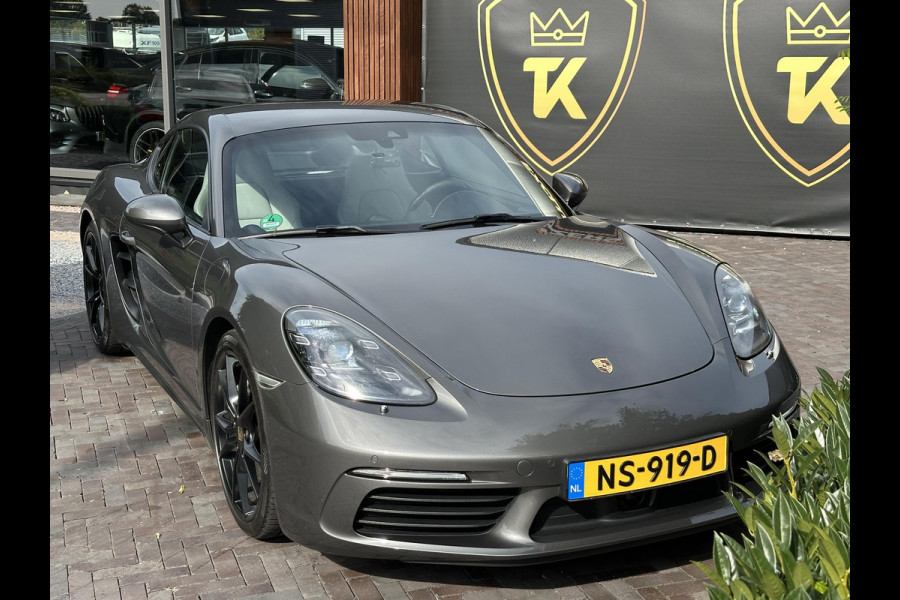 Porsche 718 Cayman 2.0 Sportchrono Adapt. Cruise BOSE Stuurverw. CarPlay Keyless LED 20”LM Agaatgrijs