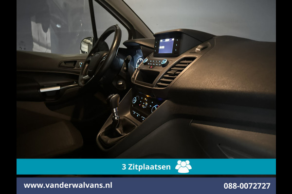 Ford Transit Connect 1.5 EcoBlue 100pk L2H1 Euro6 Airco | 3-Zits | Cruisecontrol | Stoelverwarming | Verwarmde voorruit Parkeersensoren, Bijrijdersbank