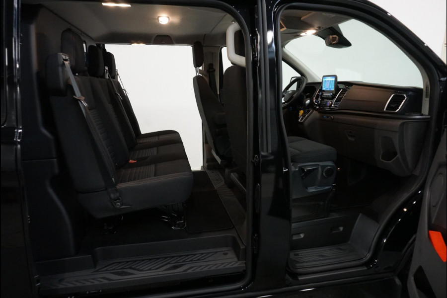 Ford Transit Custom 130pk L2H1 Limited Dubbele cabine Automaat Navi Airco 2 Schuifdeuren Trekhaak PDC Carplay DAB