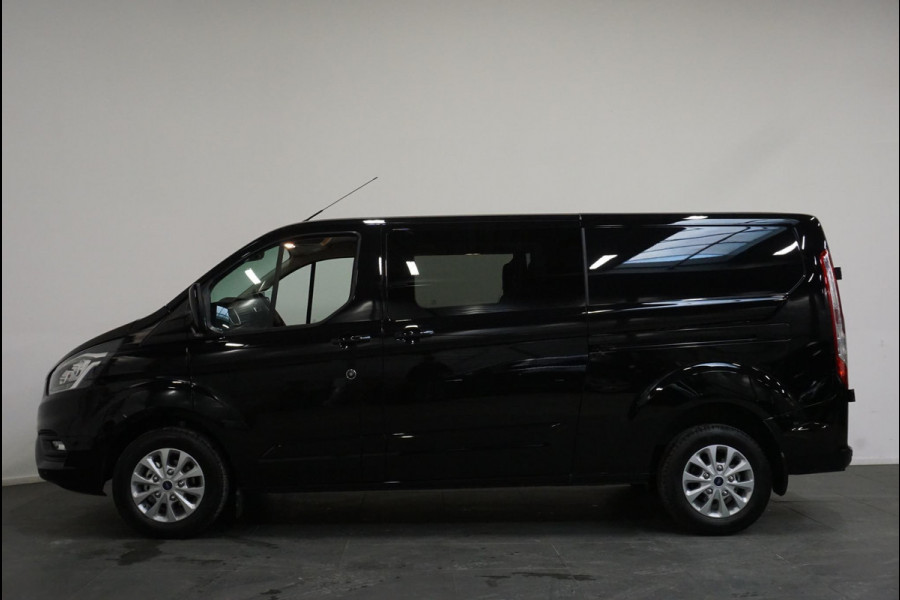 Ford Transit Custom 130pk L2H1 Limited Dubbele cabine Automaat Navi Airco 2 Schuifdeuren Trekhaak PDC Carplay DAB