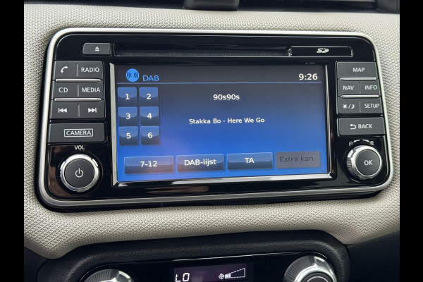 Nissan Micra 0.9 IG-T N-Connecta Cruise control Climate control Navigatie DAB Bleutooth Parkeersensor
