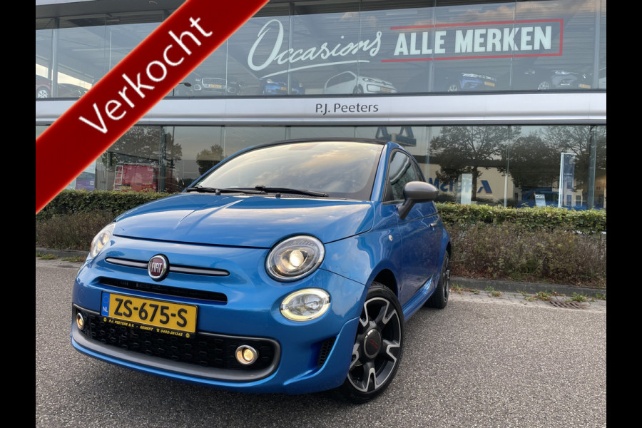 Fiat 500C 0.9 TwinAir Turbo Sport Airco - Cruise control - parkeersensoren achter - navigatiesysteem - Licht metalen velgen 16 inch - Mistlampen voor - Stuur mulftifunctioneel - sportstuur