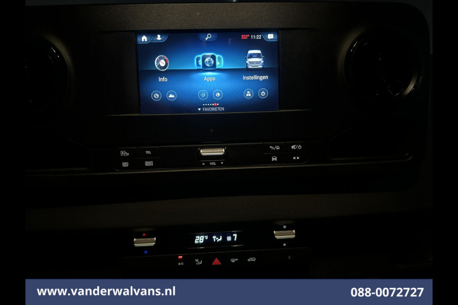 Mercedes-Benz Sprinter 316 CDI 163pk L3H2 Euro6 Airco | Camera | Navigatie | Apple Carplay | Android Auto | Chauffeursstoel Stoelverwarming, Bijrijdersbank