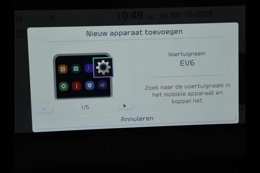Kia Ev6 Plus 58 kWh | Stoelventilatie | Leder | Warmtepomp | Adaptive cruise | Carplay | Camera | Stoel & stuurverwarming | 19'' | Sfeerverlichting | Navigatie | Keyless